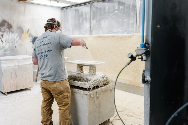 Professional spray booth at PMV Painting