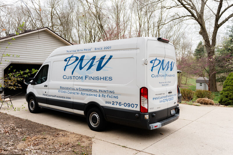 PMV Van sitting at a customers house 