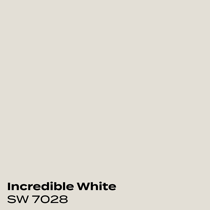 PMV - Blog - Top 10 Grays - Agreeable Gray Coordinating 1 Color swatch of Incredible White