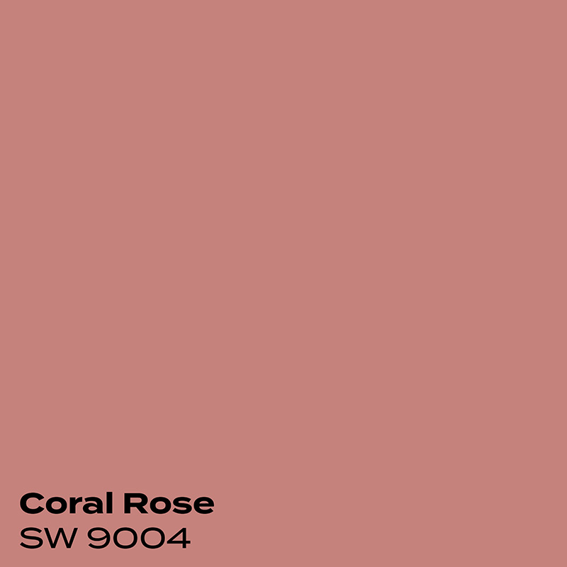 PMV - Blog - Top 10 Grays - Agreeable Gray Coordinating 3 Color swatch for Coral Rose