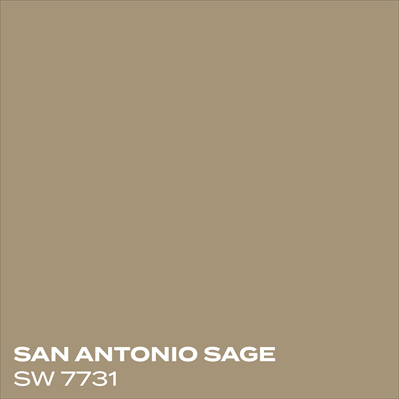PMV - Blog - Top 10 Kitchen Cabinet Colors Billiard Green Coordinating Swatches3 Color swatch for San Antonio Sage