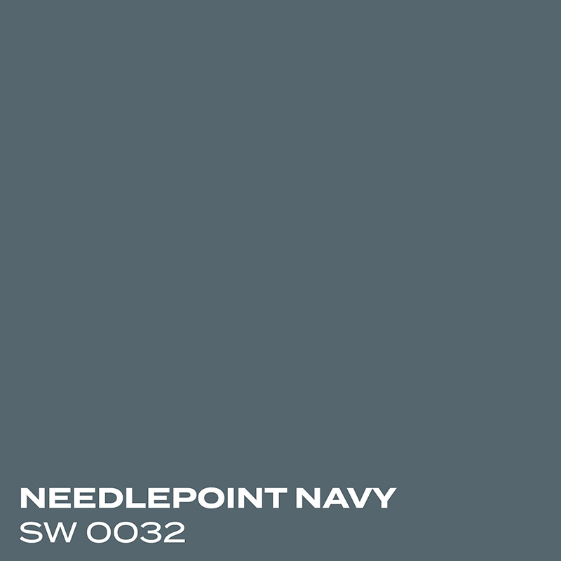 PMV - Blog - Top 10 Kitchen Cabinet Colors Dutch Tile Blue Coordinating Swatches3 Color swatch for Needlepoint Navy
