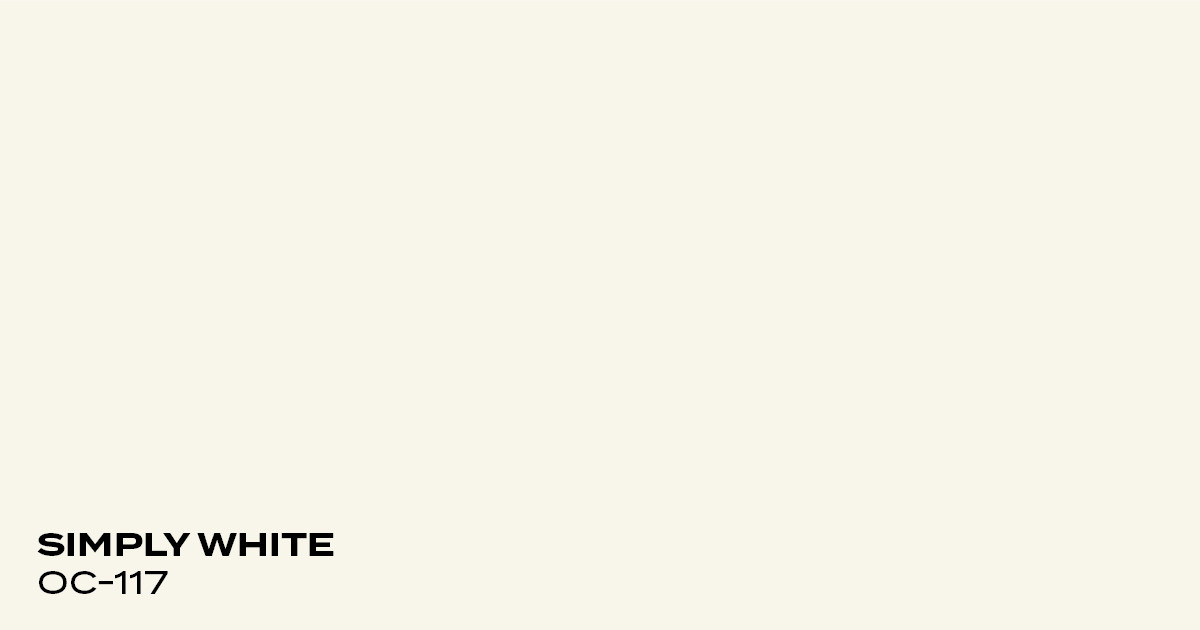 PMV - Blog - Top 10 Kitchen Cabinet Colors Simply White Color swatch for Simply White
