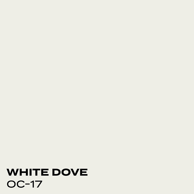 PMV - Blog - Top 10 Kitchen Cabinet Colors Soot Coordinating Swatches Color swatch for White Dove
