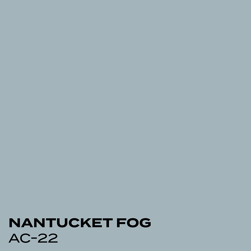 PMV - Blog - Top 10 Whites Chantilly Lace Coordinating Colors Color swatch for Nantucket Fog