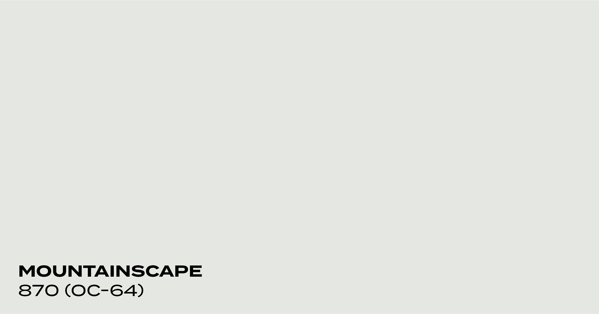 PMV - Blog - Top 10 Whites Mountainscape Color swatch for Mountainscape