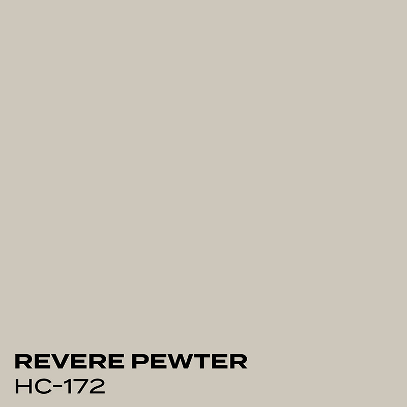 PMV - Blog - Top 10 Whites White Dove Coordinating Colors 1 Color swatch for Revere Pewter