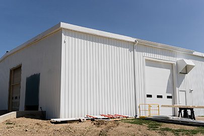 PMV - Project Highlight - Kalamazoo Valley Gleaners 7 Freshly white painted commercial exterior