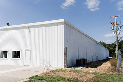 PMV - Project Highlight - Kalamazoo Valley Gleaners 8 Freshly white painted commercial exterior