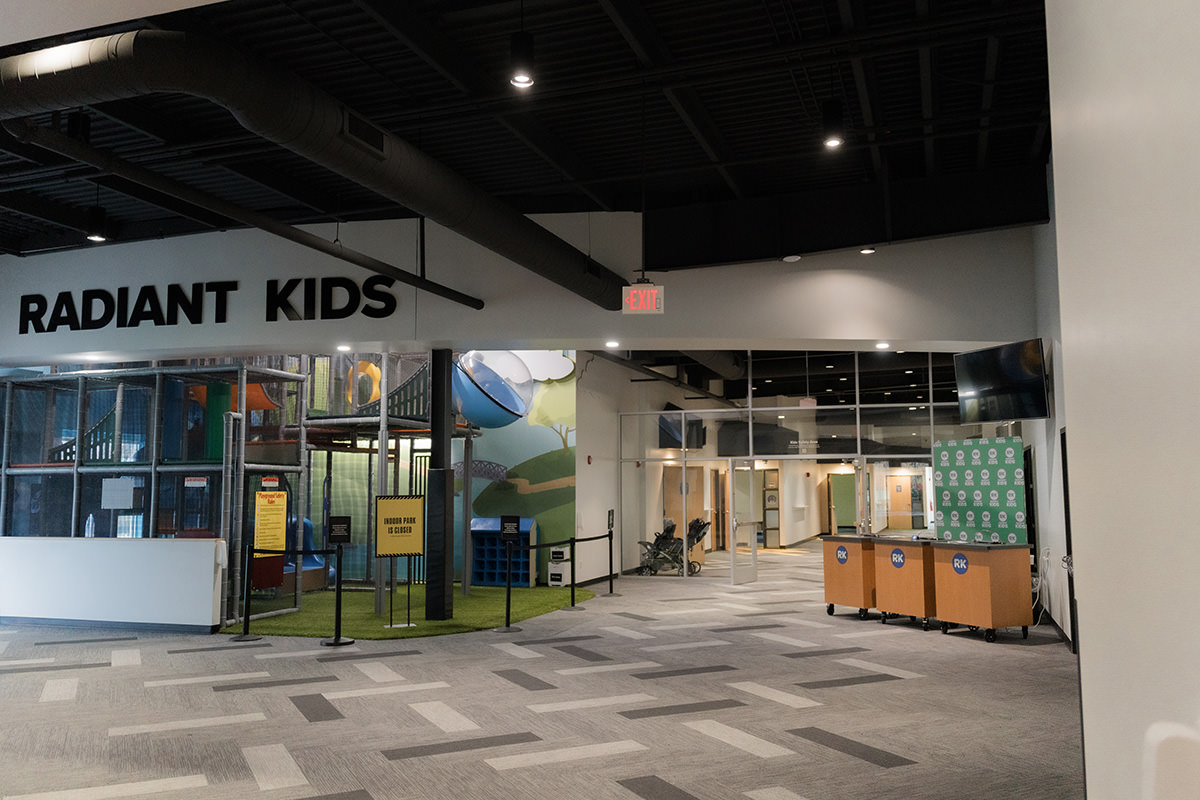 PMV - Project Highlight - Radiant Church Supporting Communities Hallway at a church of a children's wing