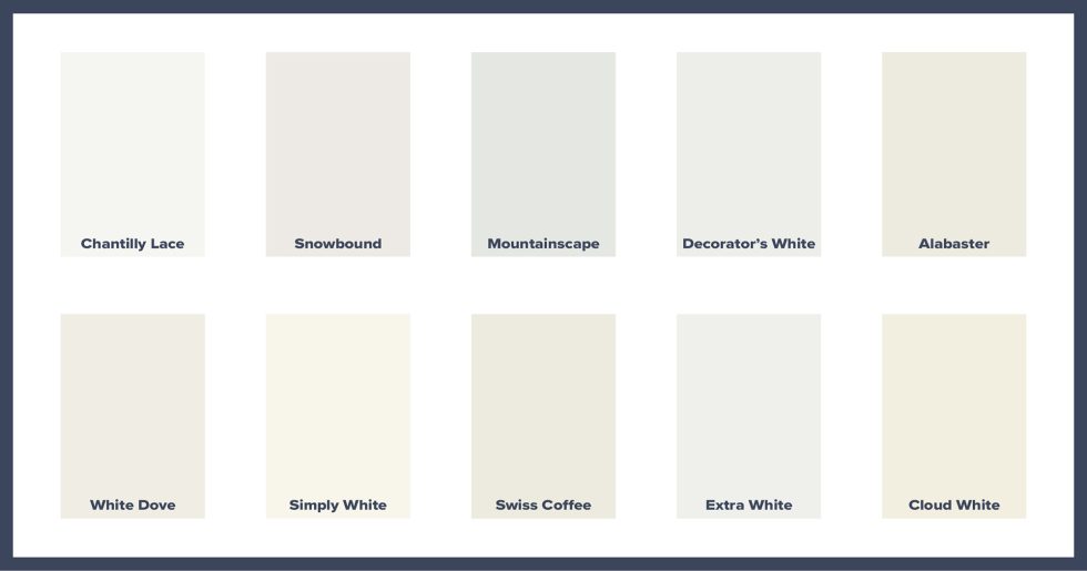 Through White Color Top 10 White and Off-White Paint Colors for 2024 - PMV Painting