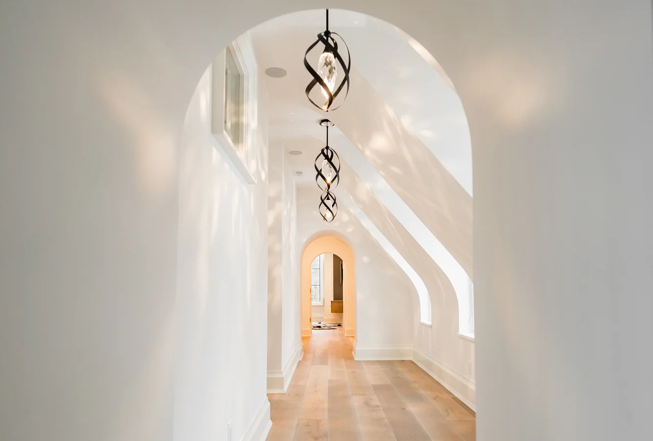 Paint preparation in a high-end Michigan home with clean, primed walls and carefully prepared interior surfaces.