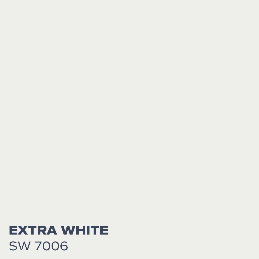 Extra White SW 7006 - Coordinating Color for Iron Ore by Sherwin Williams