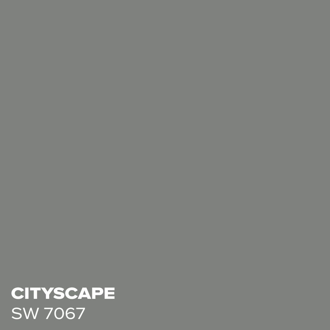 Cityscape SW 7067 - Coordinating Color for Iron Ore by Sherwin Williams