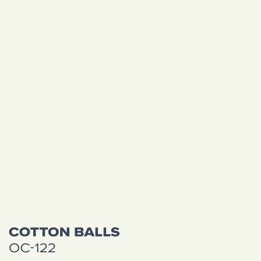 Cotton Balls OC-122 - Coordinating Color for Newburyport Blue by Benjamin Moore