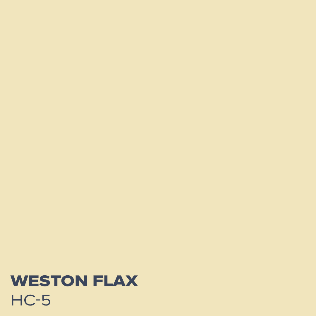Weston Flax HC-5 - Coordinating Color for Newburyport Blue by Benjamin Moore