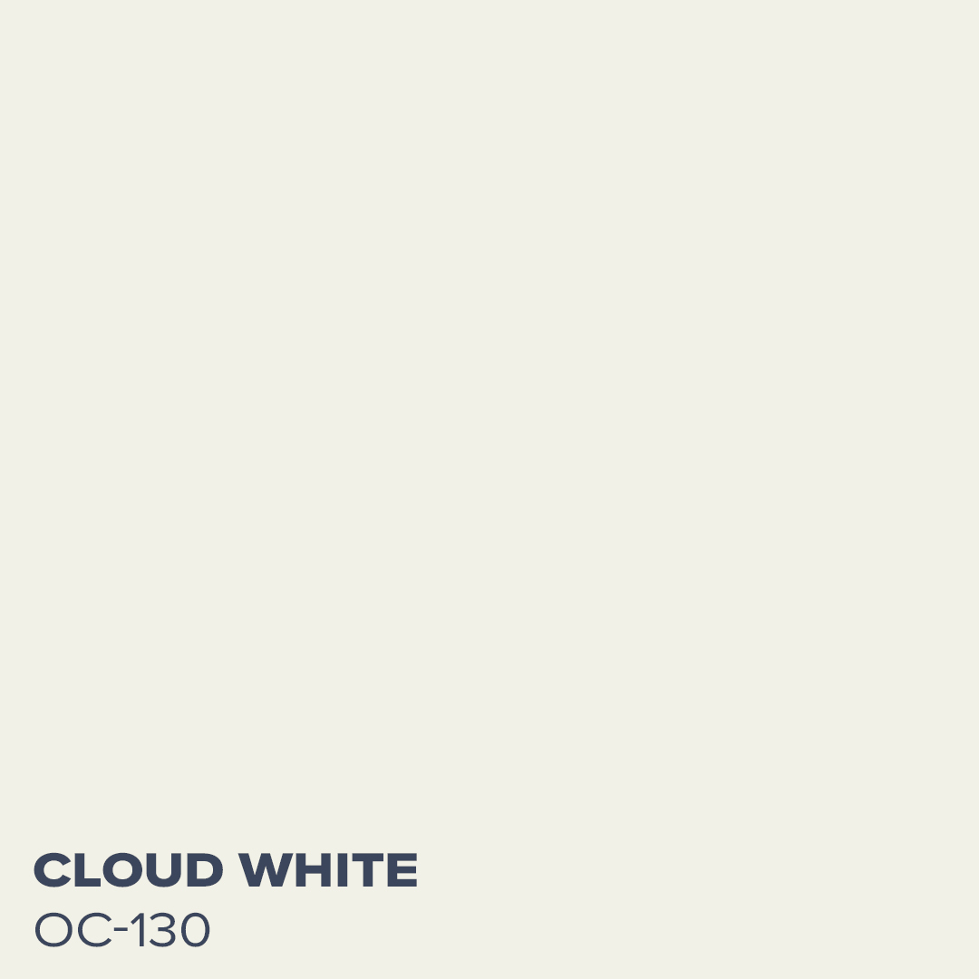 Cloud White OC-130 - Coordinating Color for Norway Spruce by Benjamin Moore