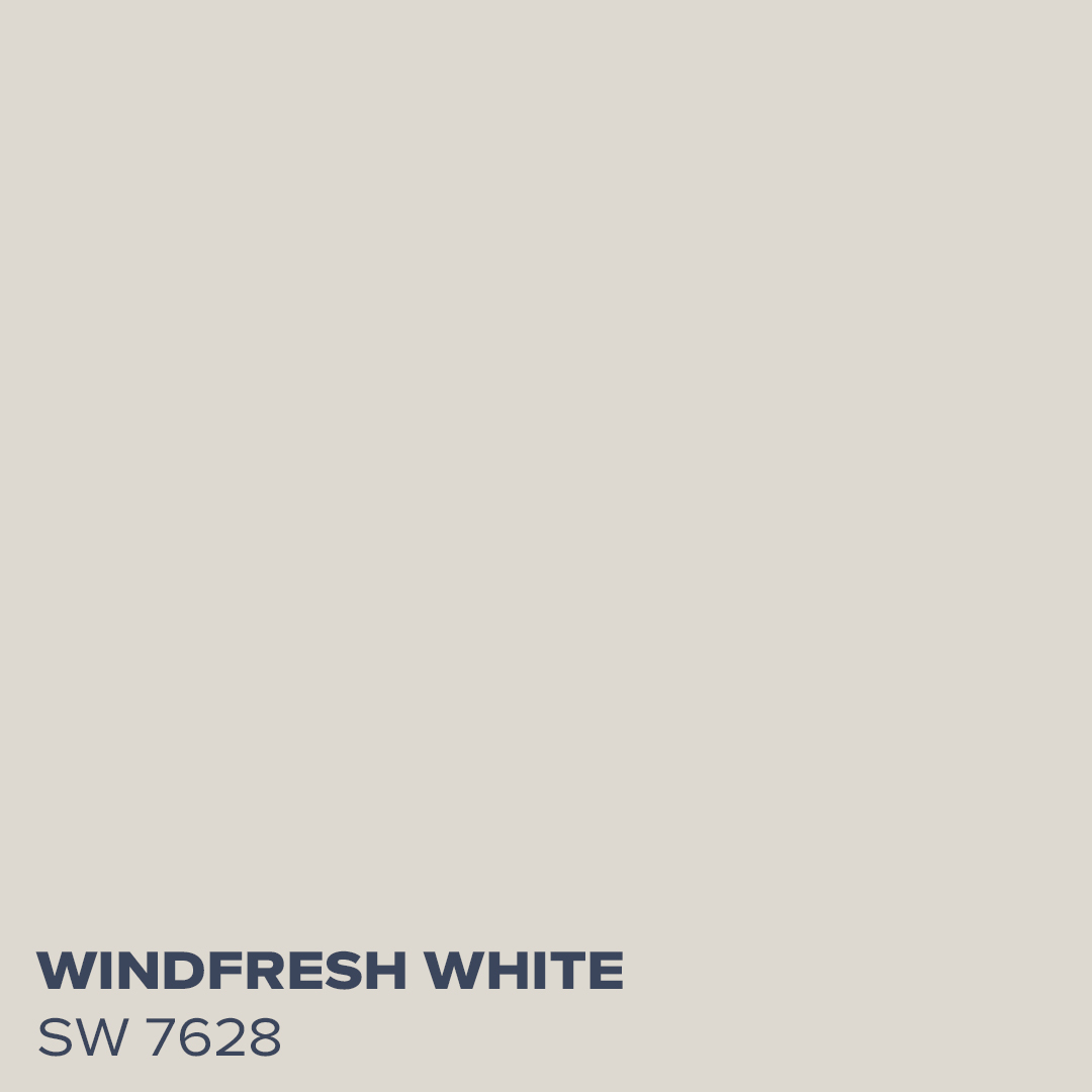 Windfresh White SW 7628 - Coordinating Color for Peppercorn by Sherwin Williams