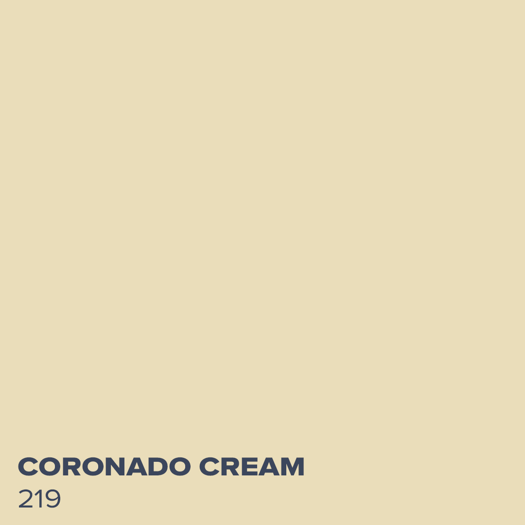 Coronado Cream 219 - Coordinating Color for Van Courtland Blue by Benjamin Moore