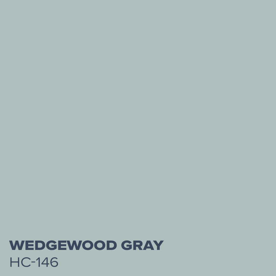 Wedgewood Gray HC-146 - Coordinating Color for Van Courtland Blue by Benjamin Moore