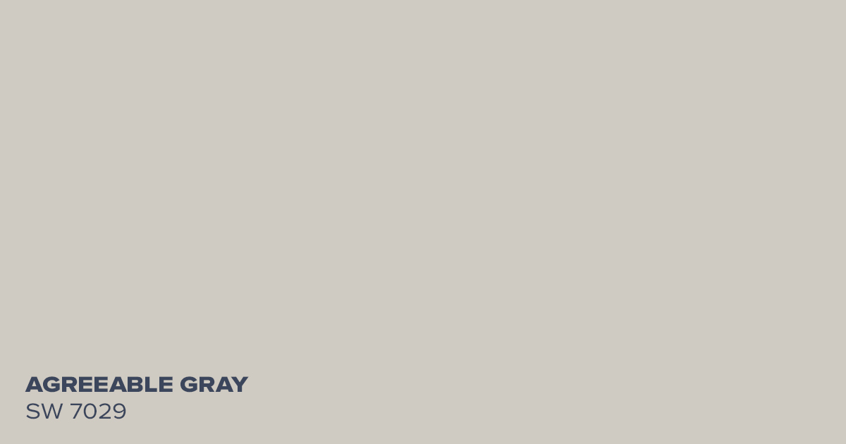 Swatch of SW 7029 Agreeable Gray by Sherwin Williams