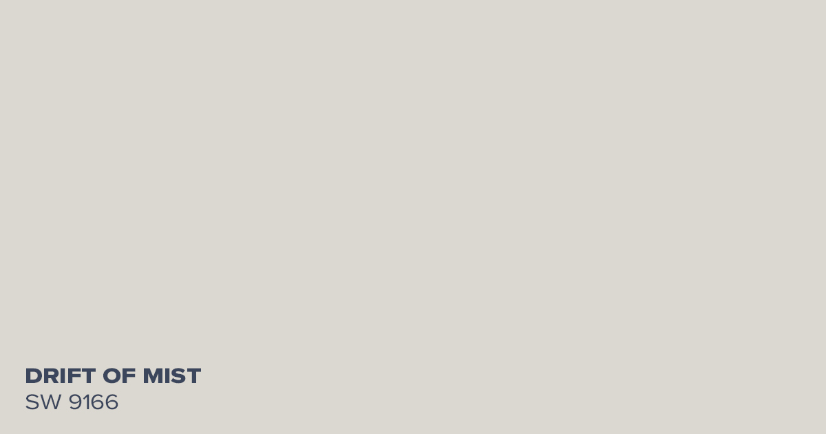 Swatch of SW 9166 Drift of Mist by Sherwin Williams 