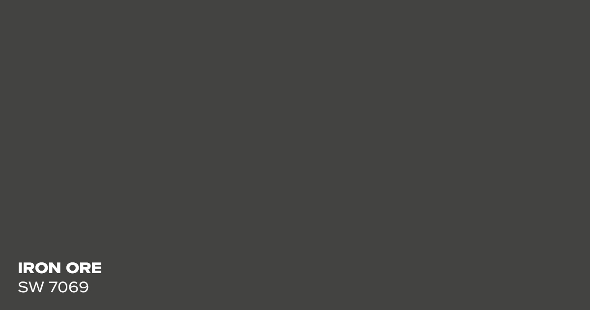 Swatch of SW 7069 Iron Ore by Sherwin Williams