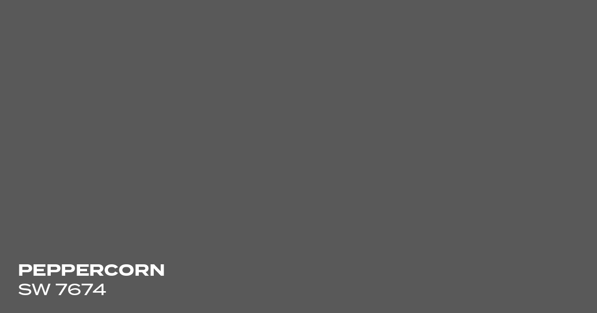 Swatch of SW 7674 Peppercorn by Sherwin Williams