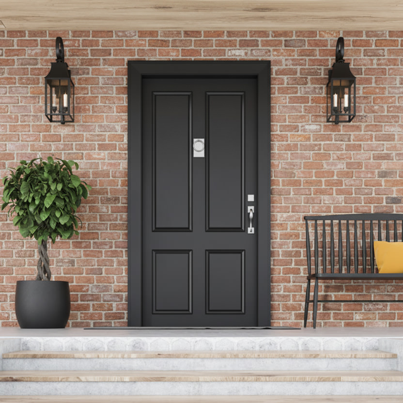 PMV Painting - Blog - Front Door Colors - Brick House Black Door