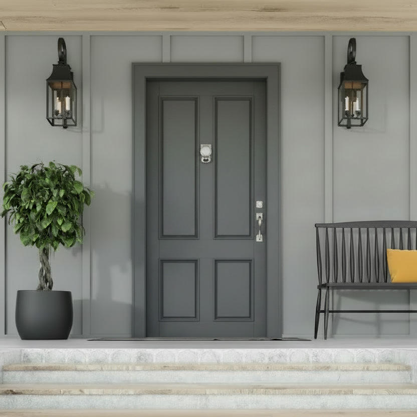 PMV Painting - Blog - Front Door Colors - Gray House Charcoal Door
