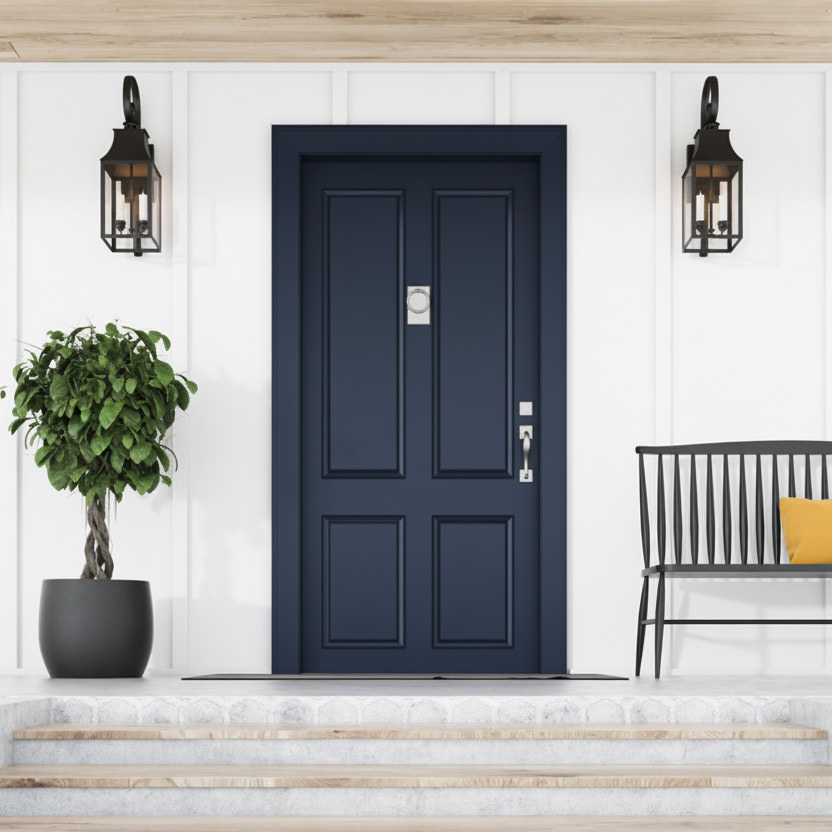 PMV Painting - Blog - Front Door Colors - White House Navy Door